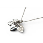 Christian Dior Necklace Heart Motif Logo Silver — view 2
