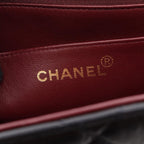Chanel Shoulder Bag Big Quilted 30 Single Flap Black Lambskin — view 4
