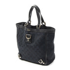 Gucci Small Abbey Dring Tote Black GG Canvas — view 2