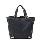 Gucci Small Abbey Dring Tote Black GG Canvas — view 5