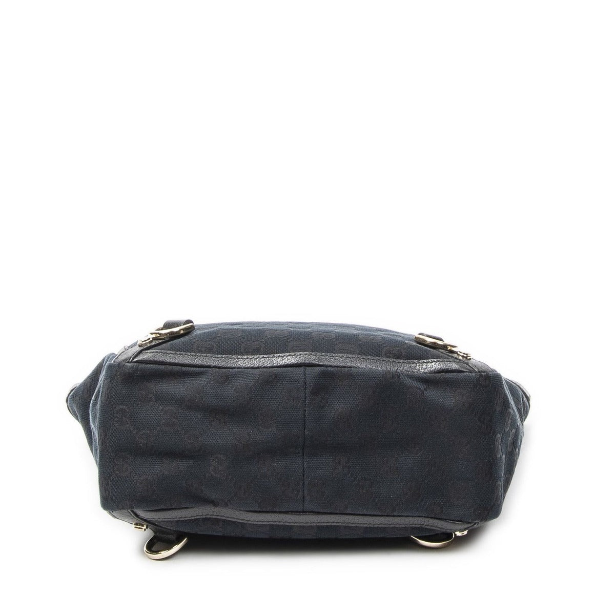 Gucci Small Abbey Dring Tote Black GG Canvas — view 6