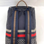 Gucci Backpack Navy Gray Diamante — view 6