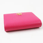 Gucci GG Marmont Leather Mini Wallet Bifold Shocking Pink — view 4