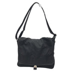 Prada Tessuto Triangle Logo Black Nylon Shoulder Bag Messenger — view 2