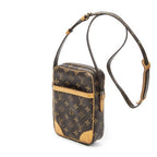 Louis Vuitton Danube Brown Monogram Canvas Shoulder Bag — view 2