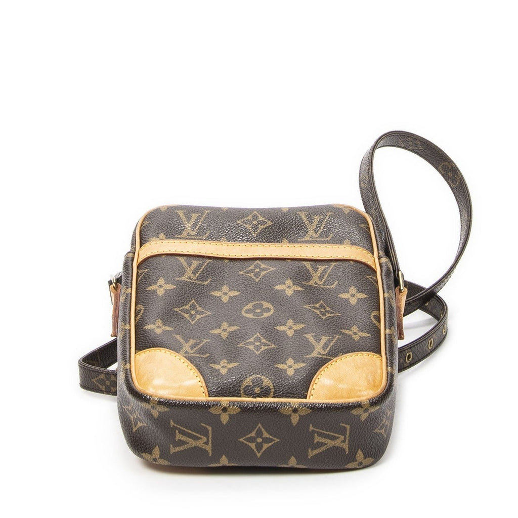 Louis Vuitton Danube Brown Monogram Canvas Shoulder Bag — view 6