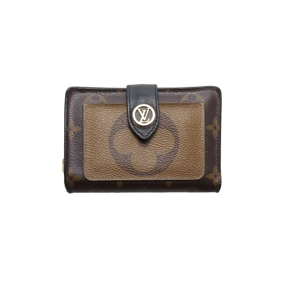 Louis Vuitton Monogram Giant Reverse Juliette Leather Bifold Wallet