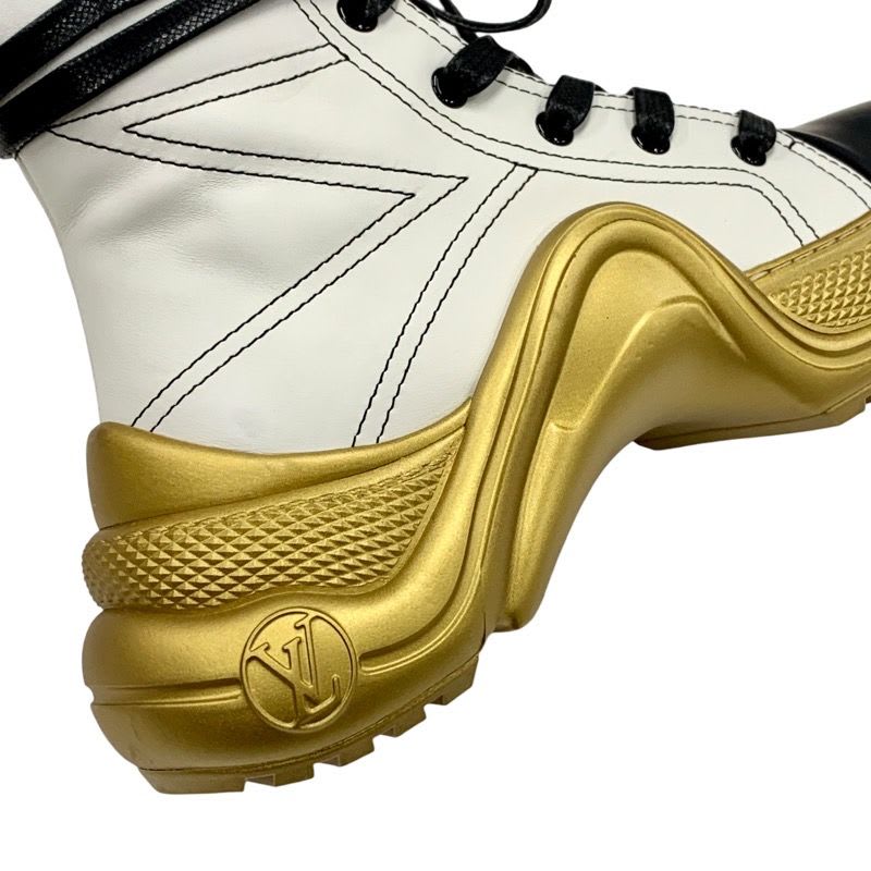 Louis Vuitton Arclight Line Monogram Sneakers High Cut Leather White — view 8