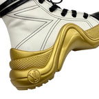 Louis Vuitton Arclight Line Monogram Sneakers High Cut Leather White — view 8