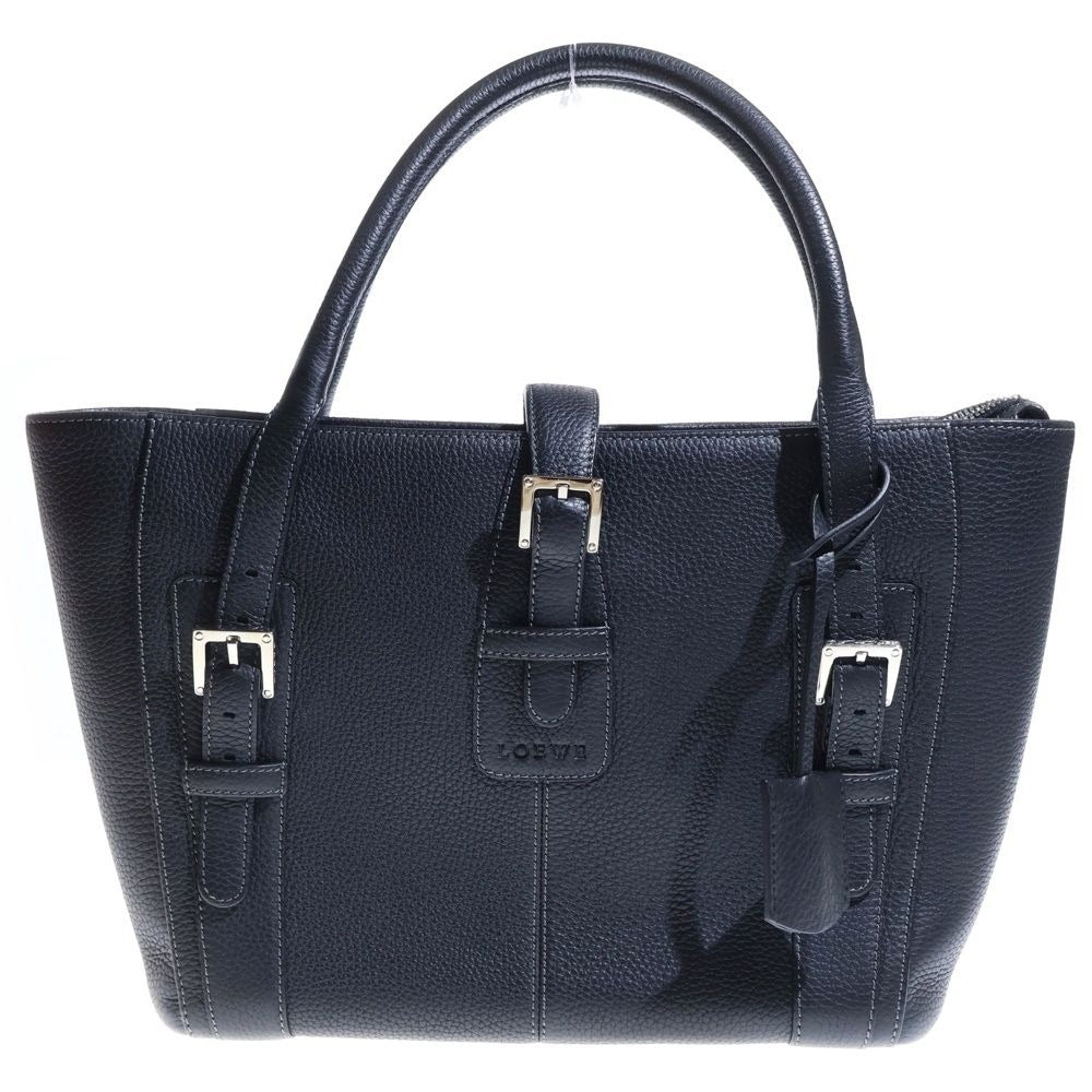 Loewe Senda Bag Black Leather Handbag Cadena Key