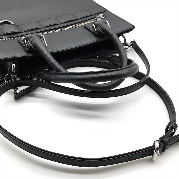 Dior Safari 2-Way Tote Shoulder Bag Leather Black — view 6