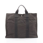 Hermes Tote Bag Her Line MM Gray Canvas — view 2
