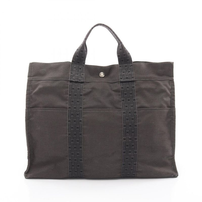 Hermes Tote Bag Her Line MM Gray Canvas — view 2