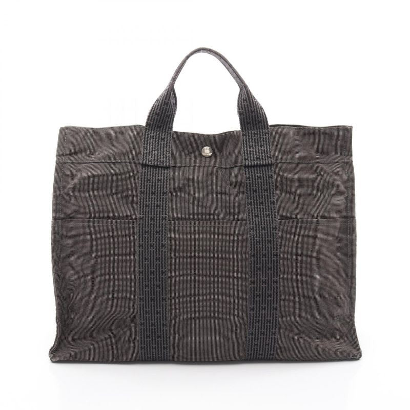 Hermes Tote Bag Her Line MM Gray Canvas