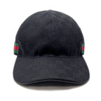 Gucci Cap Hat Original GG Canvas Baseball Cap Black — view 2