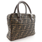 Fendi Zucca Nylon Canvas Brown Handbag — view 3
