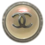 Chanel Earrings Silver Pearl Style Coco Mark Metal 98 — view 2