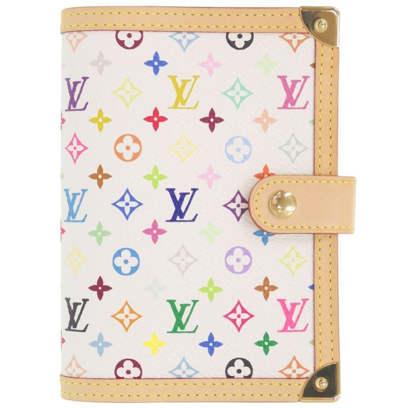 Louis Vuitton Agenda PM Monogram Multicolor Canvas Bronze Handbook Cover — view 2