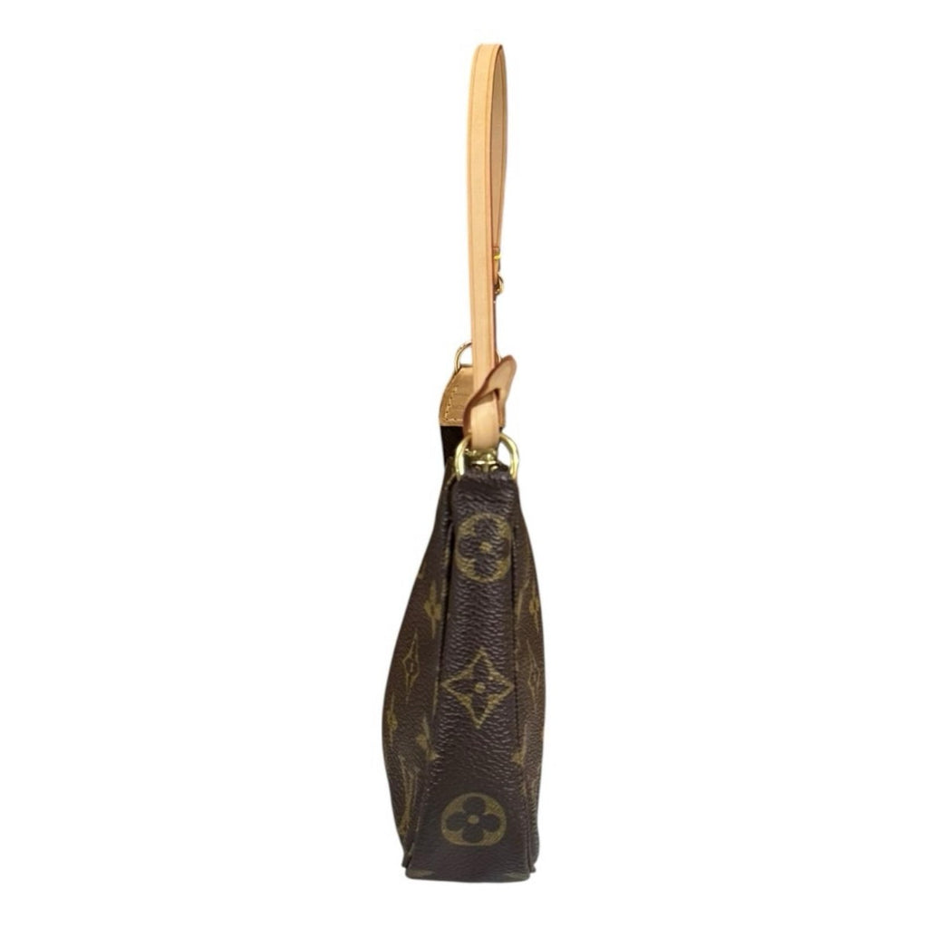 Louis Vuitton Pochette Monogram Handbag Canvas Brown — view 4