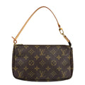 Louis Vuitton Pochette Monogram Handbag Canvas Brown