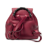 Gucci Bamboo Backpack Tassel Raspberry Pink Grain Calfskin Leather — view 5