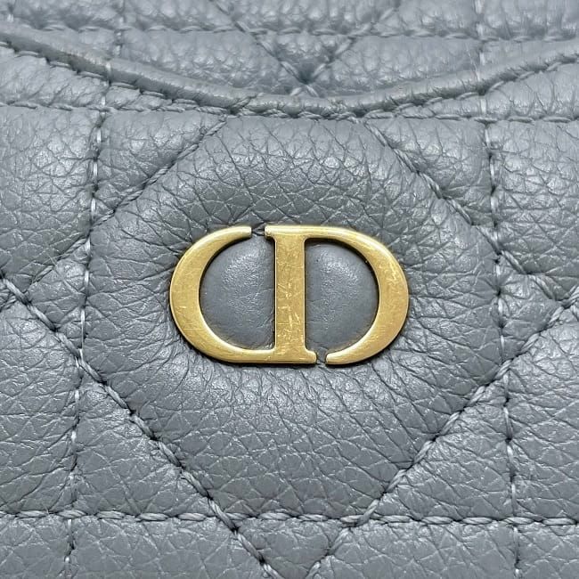 Christian Dior Coin Case Blue Lady Leather — view 7