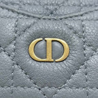 Christian Dior Coin Case Blue Lady Leather — view 7
