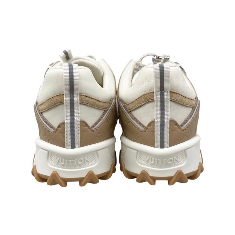 Louis Vuitton Sneakers Rush Line 1 Acxl0 36 Size Calf Leather Cles Beige — view 4