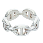 Hermes Chaine D'ancre Enchainee PM Silver Ring