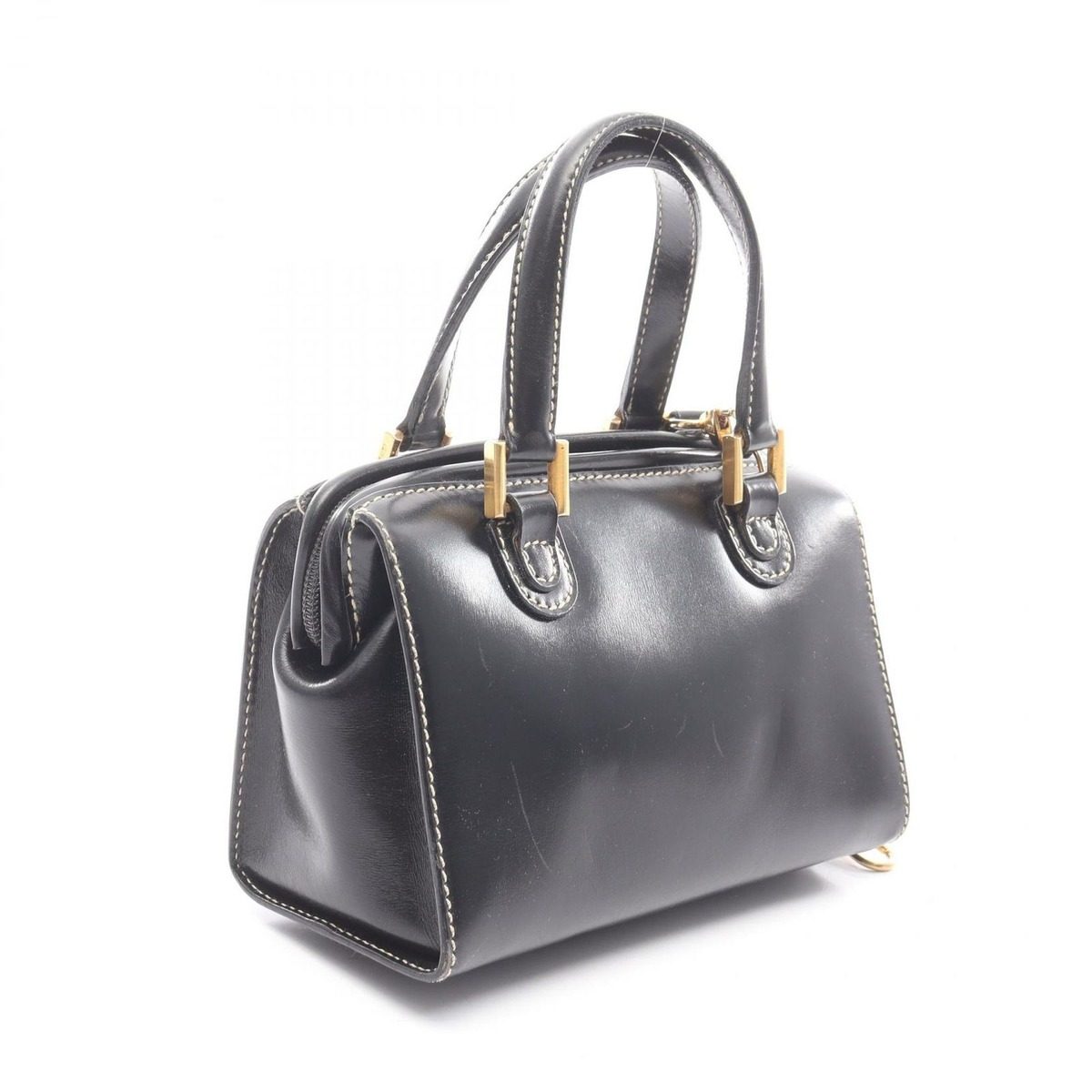 Fendi Handbag Black Leather 2-Way Shoulder — view 2