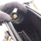 Fendi Handbag Black Leather 2-Way Shoulder — view 5