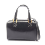 Fendi Handbag Black Leather 2-Way Shoulder