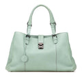 Bottega Veneta Intrecciato Roma Green Leather