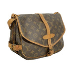 Louis Vuitton Shoulder Bag Monogram Saumur 30 Brown — view 2
