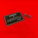 Chanel Coco Mark Motif Plastic Rhinestone Earrings Accessories 04A — view 2