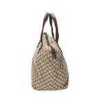 Gucci Large Web Shopping Tote Beige Brown GG Canvas — view 4