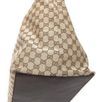 Gucci Large Web Shopping Tote Beige Brown GG Canvas — view 7