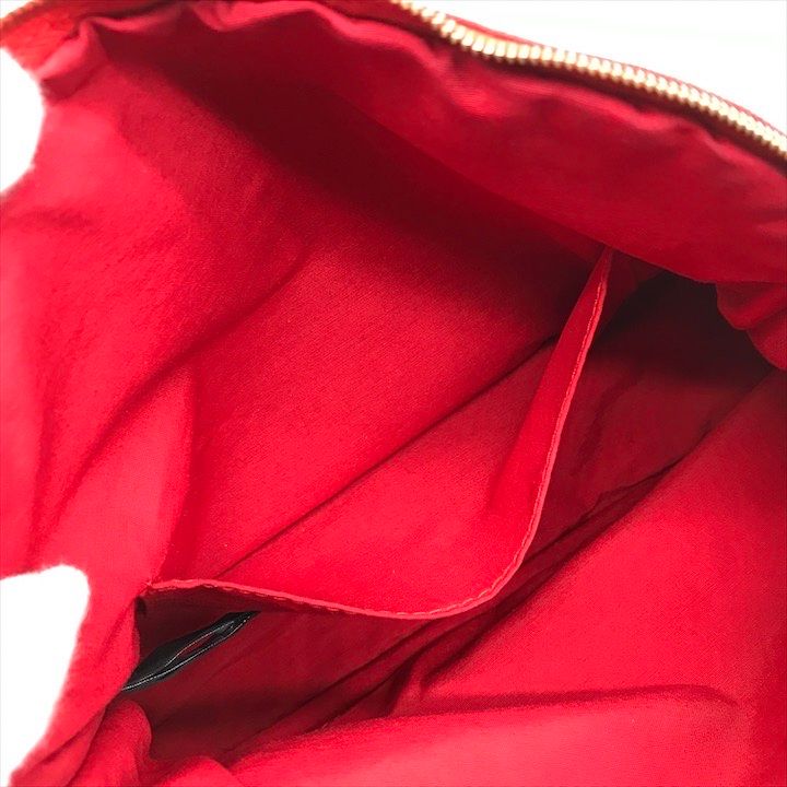 Hermes Bolide 25 Cotton Pouch Case Cosmetic Red — view 8