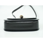 Gucci Bamboo 2-Way Shoulder Bag Handbag Pochette Leather Black — view 4