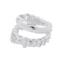 Hermes Ring Book le Series Inflexible Silver 55