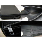 Louis Vuitton LV Aerogram Long Wallet Zippy Horizontal Noir — view 4