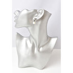 Chanel CC Motif Coco Mark Swing Pearl Silver White — view 2