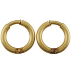 Chanel Coco Loop Vintage Gold Plated 22.6 g Earrings