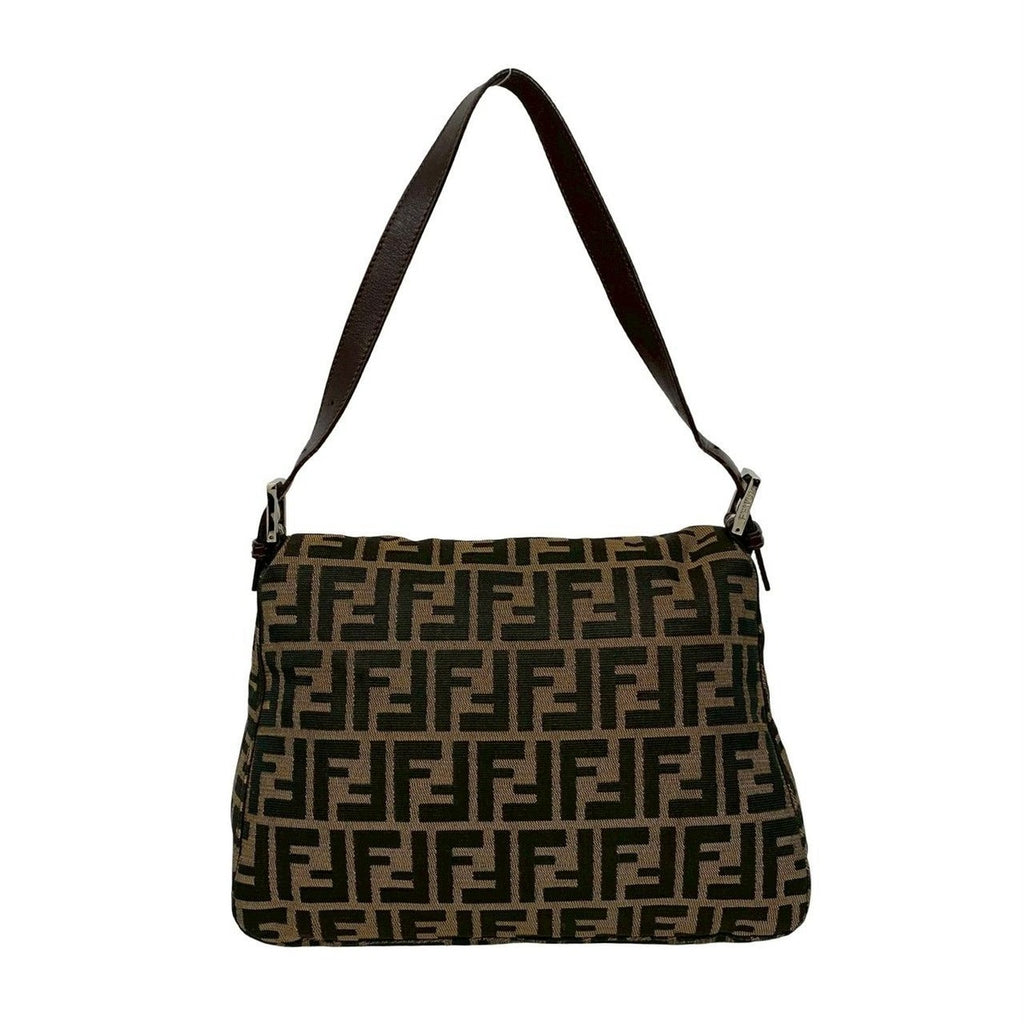 Fendi Mamma Bucket Zucca FF Pattern Canvas Leather Semi — view 3