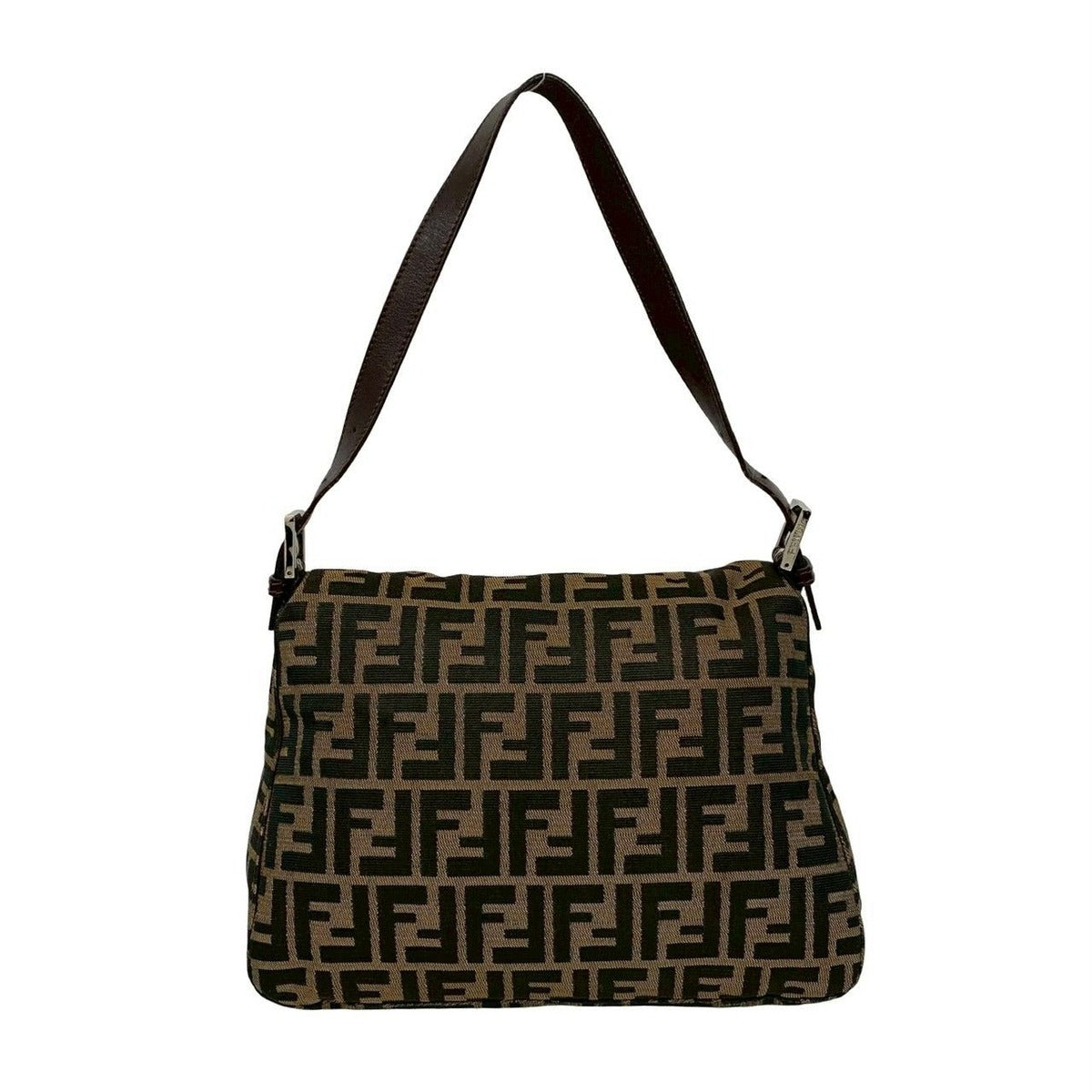 Fendi Mamma Bucket Zucca FF Pattern Canvas Leather Semi — view 3