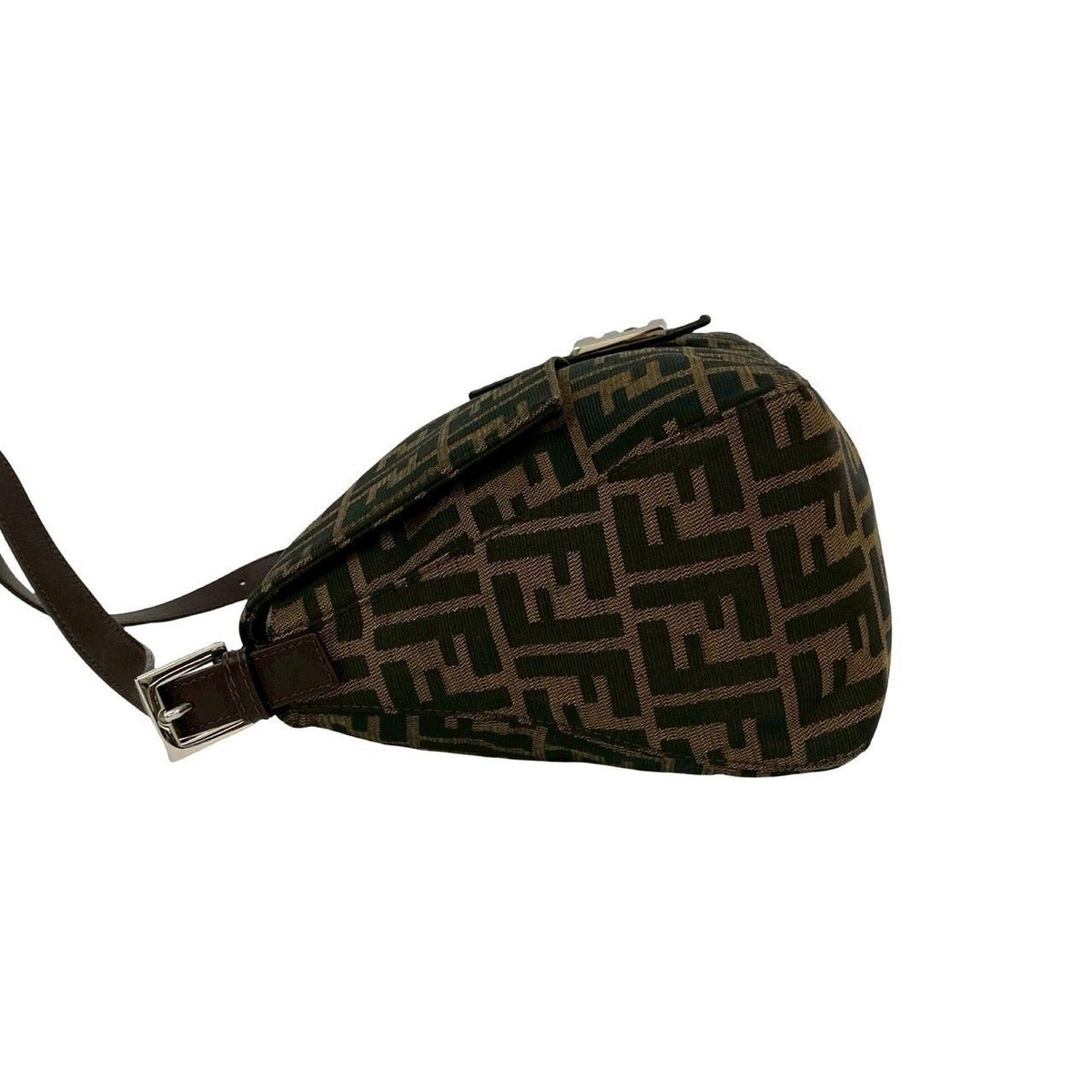 Fendi Mamma Bucket Zucca FF Pattern Canvas Leather Semi — view 5