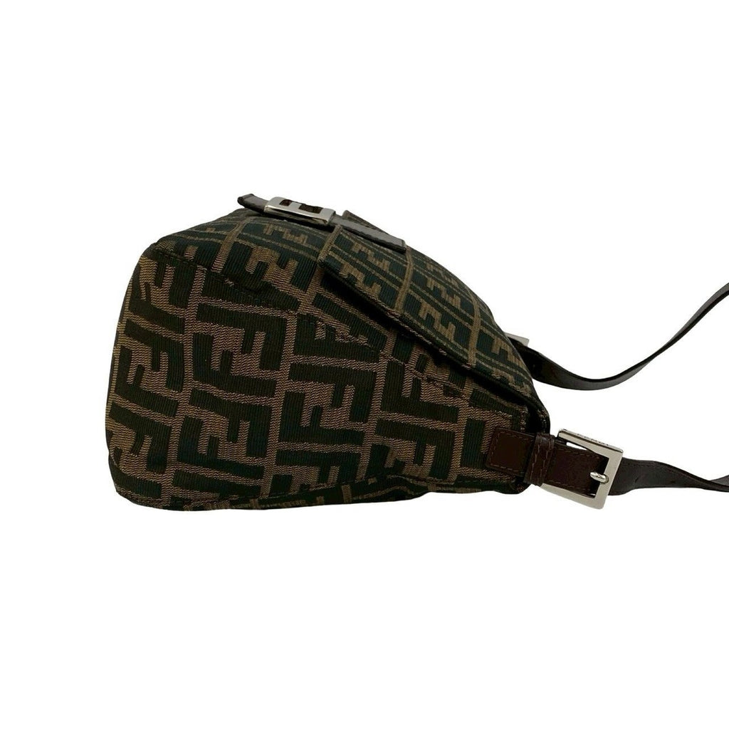 Fendi Mamma Bucket Zucca FF Pattern Canvas Leather Semi — view 6