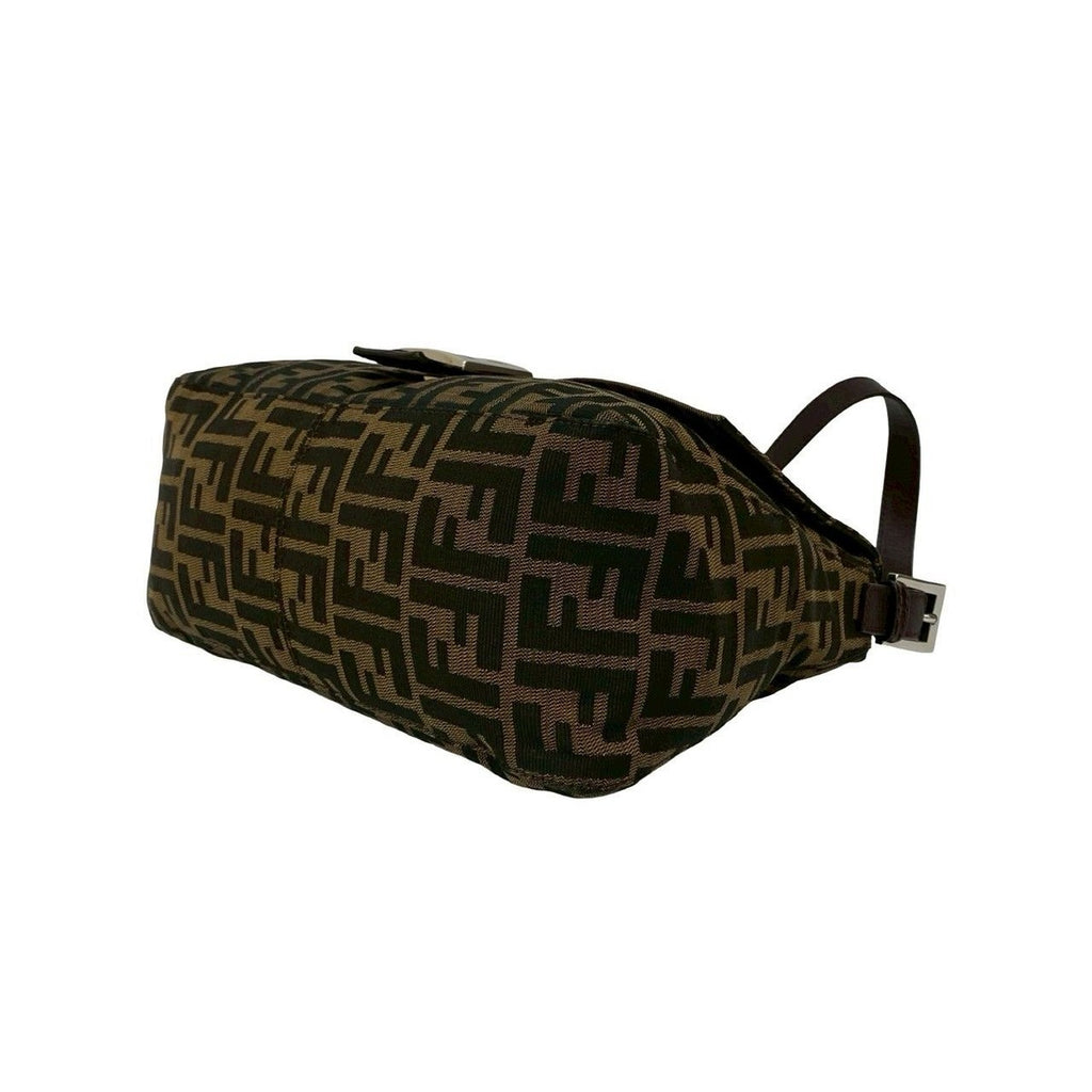 Fendi Mamma Bucket Zucca FF Pattern Canvas Leather Semi — view 8