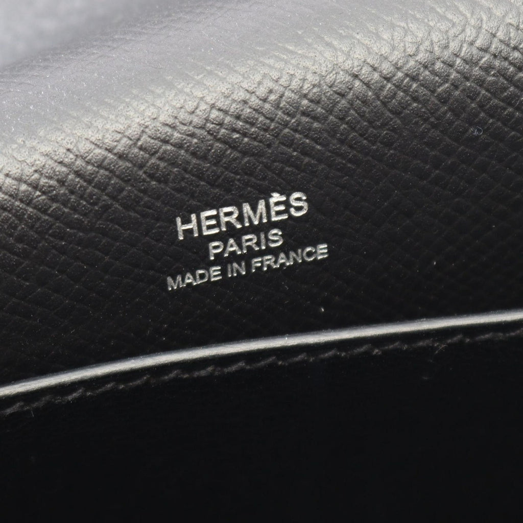 Hermes Shoulder Bag Octagon Black Leather — view 4