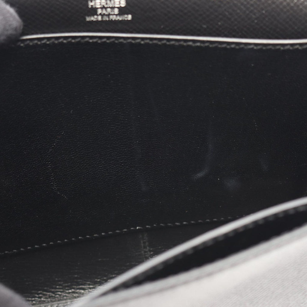 Hermes Shoulder Bag Octagon Black Leather — view 6